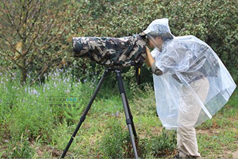 ROLANPRO Pequeño Compatible con Sony G 300mm 400mm y 200mm Impermeable Chubasquero, 200-600mm F5.6-6.3 OSS, f/2.8, f/4, f/2 Lentes. #VerdeMilitar