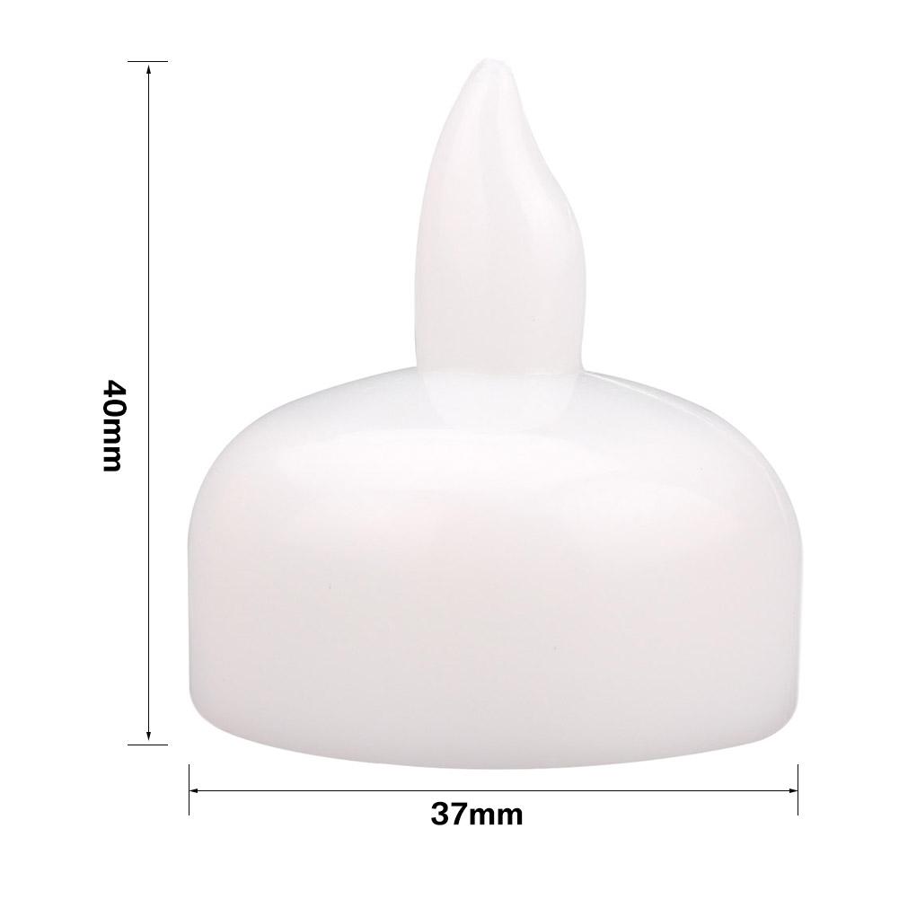 24/12pcs Floating Candle Lamp Flameless Tea Light Flicker Electronic Waterproof LED Light For Wedding Party Pool Spa Table Decor