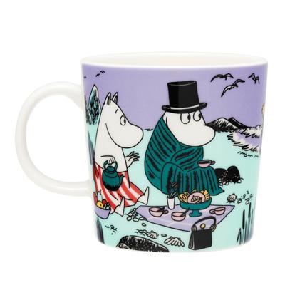 Moomin Arabia Beach Day 2025 Summer [Officially Imported] Mug, Purple, 0.3L