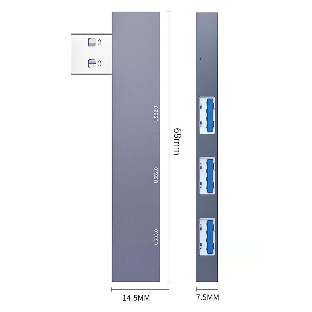 5Pcs 3 in 1 Expansion Dock Hub OTG USB 3.0/Type-C 3.0 To 3 USB USB Docking Station Speed 5.0Gbps 3 Port for PC Computer Laptop