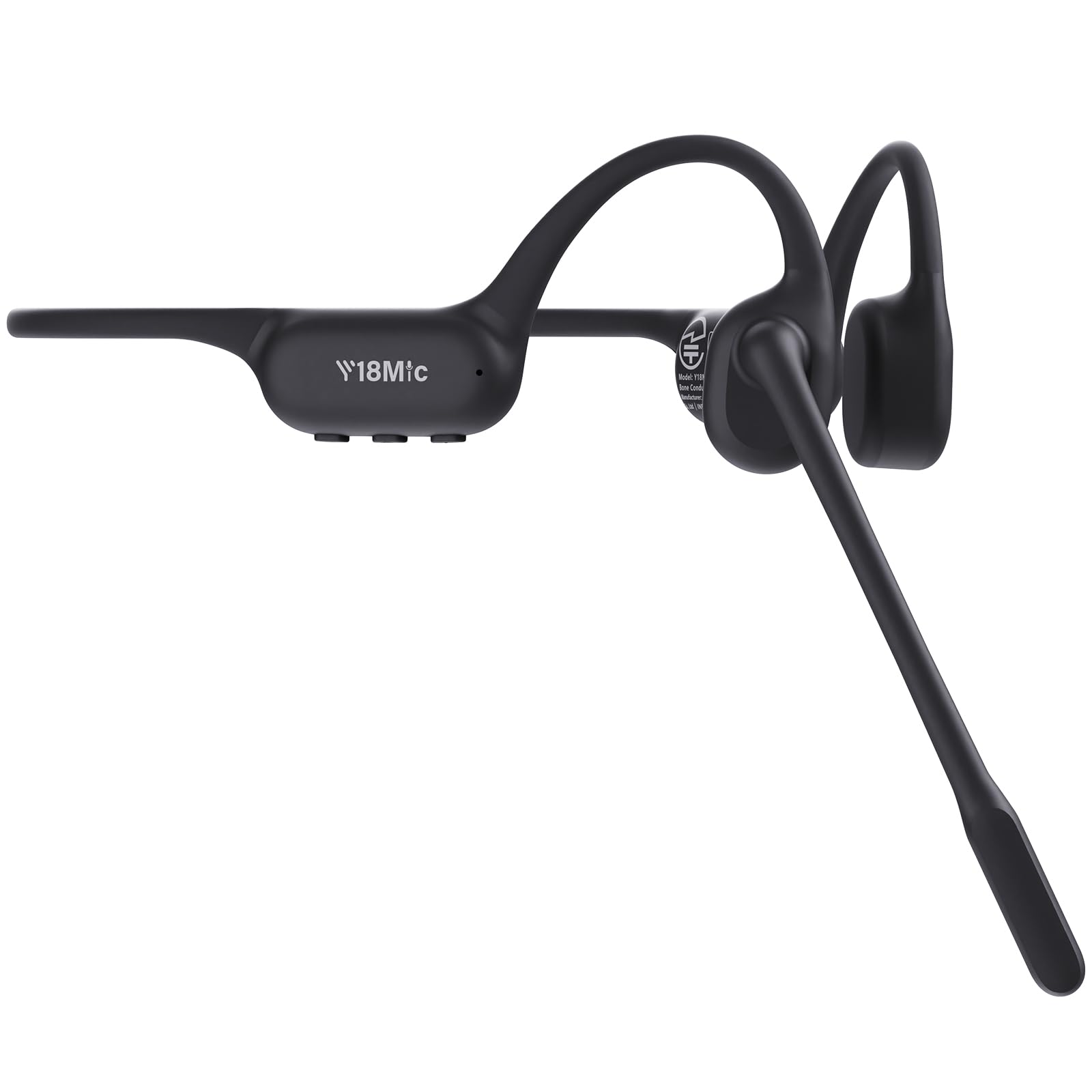 

Kemeskin Business Bluetooth 6.1 Bone Conduction Earphones with Microphone, ENC DSP High-Precision Noise Cancelling Headphones with Mic, MUTE Japanese