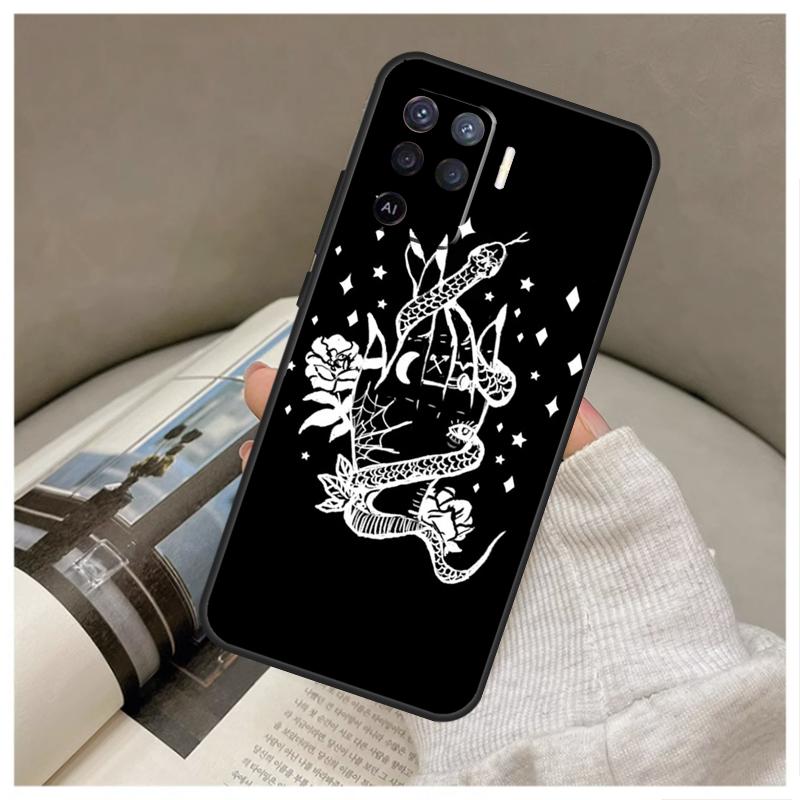 Hand Snake For OPPO A53 A5 A9 2020 A96 A76 A16 A54 A74 A94 A58 A78 A98 A52 A72 A15 A17 A57 A77 A79 Case