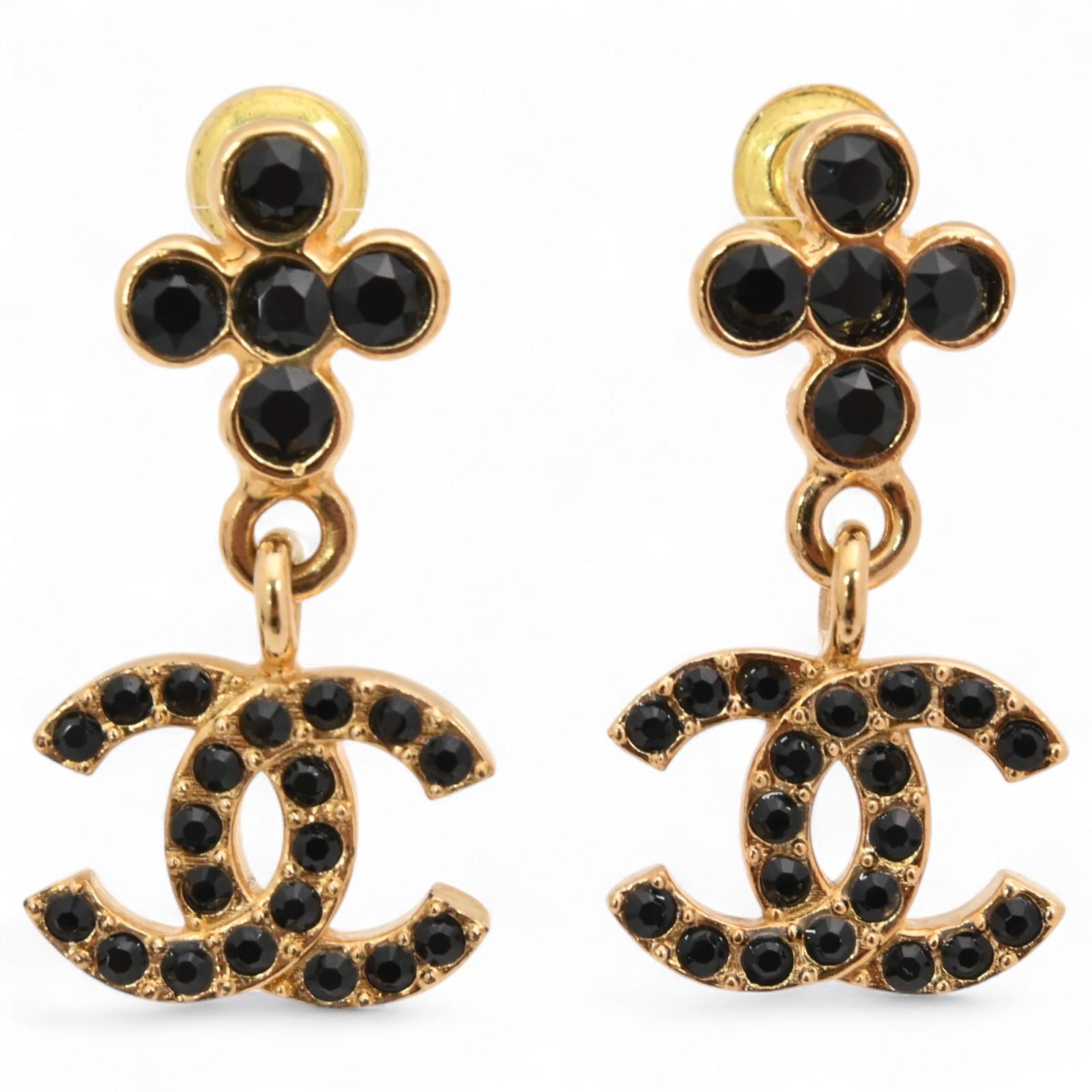 

Chanel Earrings with Rhinestones and Coco Mark ch5654cc
