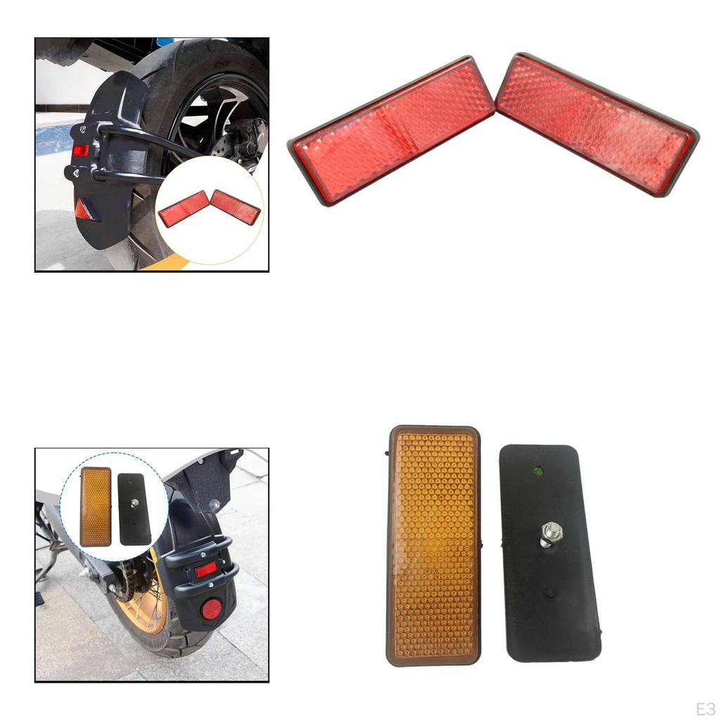 2 Pieces Rectangular Reflectors Accessories Spare Parts High Performance Compatible Sturdy