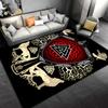 Norse mythology symbol and animals carpet Yoga living room room decor children's crawling mat doormat area rug games mat