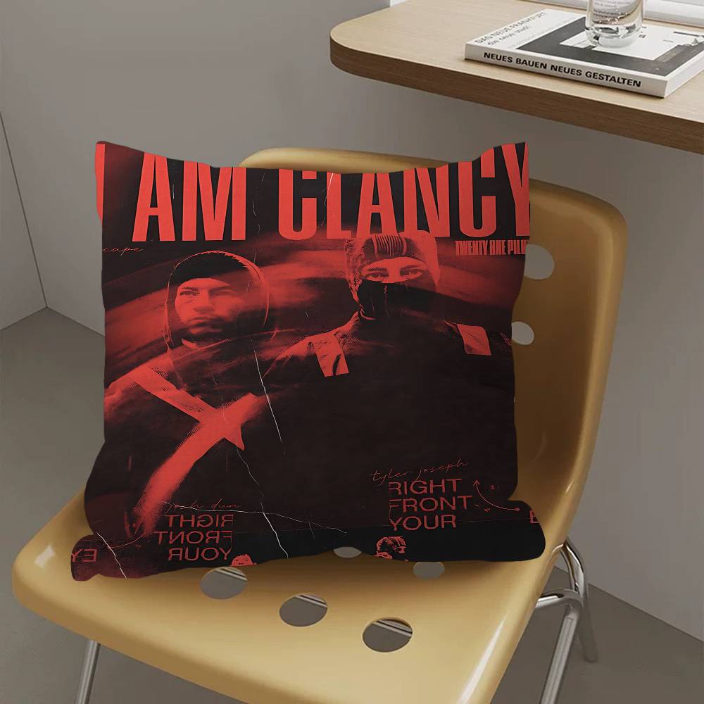 Band T-Twenty O-One P-Pilots Pillow Cover For Bedroom Room And Living Room Sofa Decorative Cushion Cover