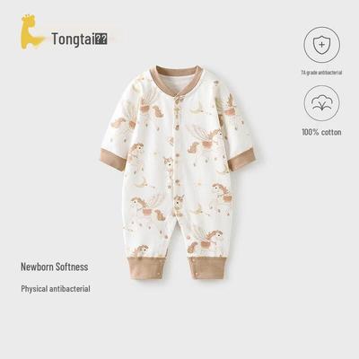 Tongtai Infant Pure Cotton Long-Sleeve Romper