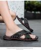 Men's Trendy Plus Size Genuine Leather Sandals - Soft Sole/Surface, Indoor/Outdoor, Spring/Summer Collection