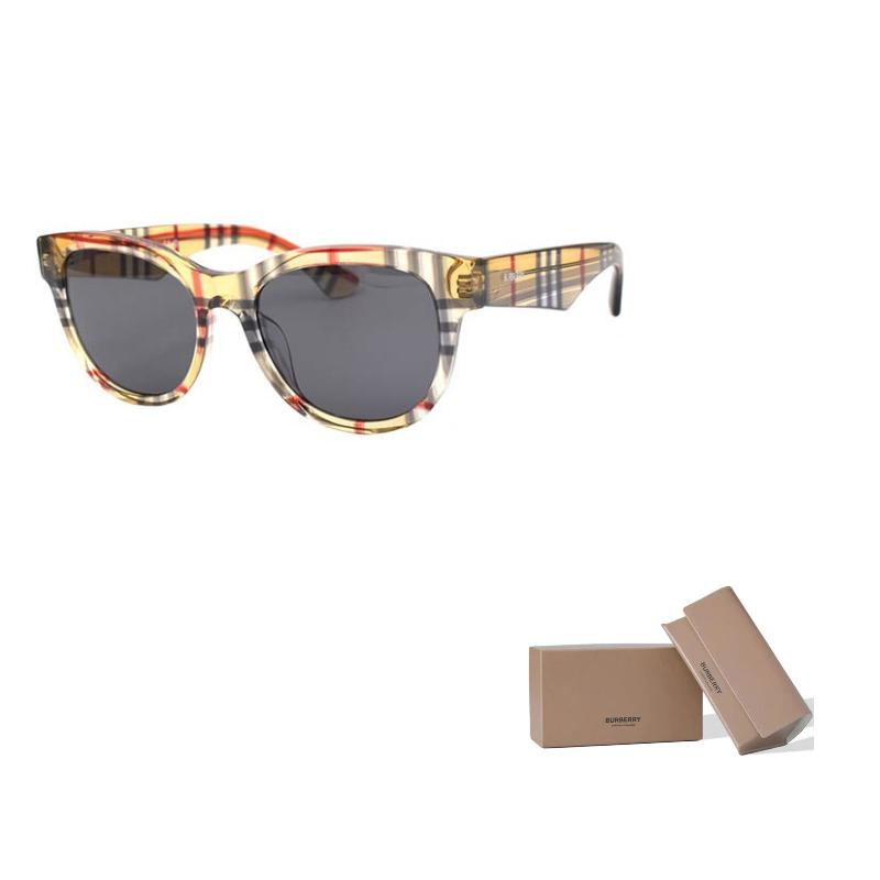 

Burberry Logo Acetate Square Sunglasses Unisex Couples 54