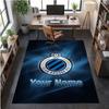 Crystal Velvet Rug Club Brugge FC Print Custom Name Text Floor Mat Home Decor