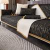 Non-slip Chenille Sofa Mat Solid Color Hot Stamping Sofa Cover for Living Room Luxury Couch Cushion Pad Home Protection Covers