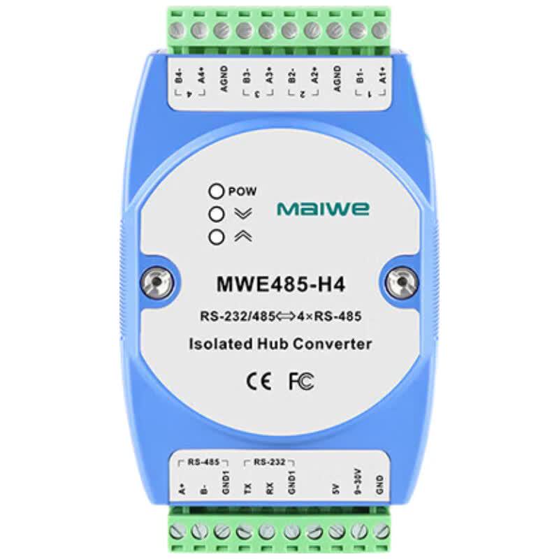 

Maiwei Industrial Isolated RS232/RS485 to 4-Port RS485 Converter