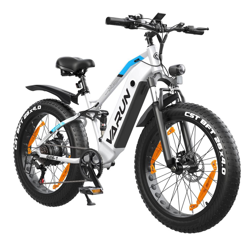 Varun S26-1 Dospělé Horské EBike S Dvojitou Kotoučovou Brzdou 26 Palcové Široké Terénní Pneumatiky Venkovní Elektrické Kolo 48V18Ah Baterie 750W Motor Elektrické Kolo