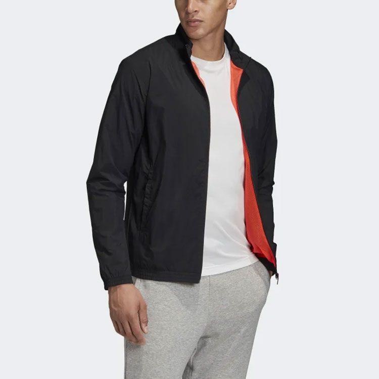 adidas Jackets Men's Black Stand Collar Moderate Other FL3902