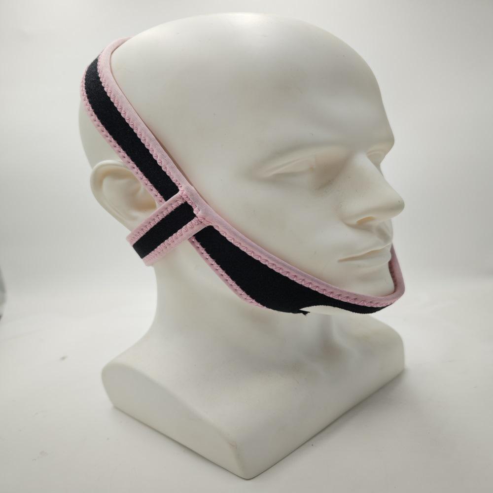 Black Anti-Snoring Chin Strap for Adults