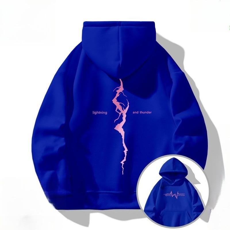 2025 Neue amerikanische trendige Marke Rissdruck Herren- und Damen-Herbst- und Winter-Hoodies Locker Große Größe Thermotops