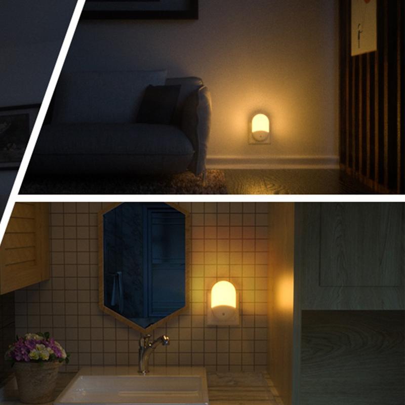 Night Lights Plug Into Wall Led Night Light Lamp Ambient Lighting For Bedroom Bathroom Hallway Kids Room Stairway