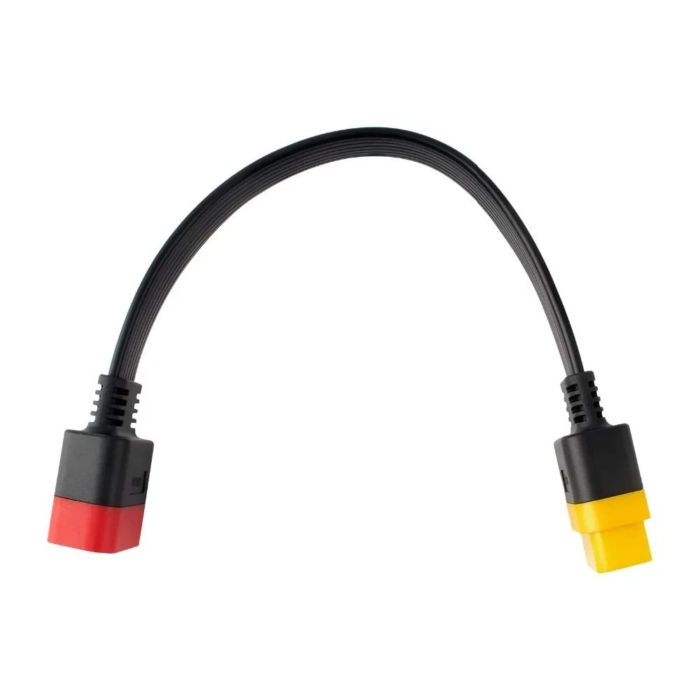 Female Connector OBD2 Extension Connector Extension Cable Pin Connector 16 Pin Male Connector Black OBD II Extension Cable Auto