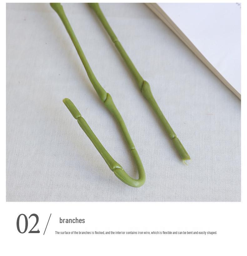 High-Quality Phalaenopsis Simulation with 9 Heads - Little Red Book Style Flower Decoration for Photography