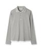 Windeo Layered Hem Polo Top - Melange Gray