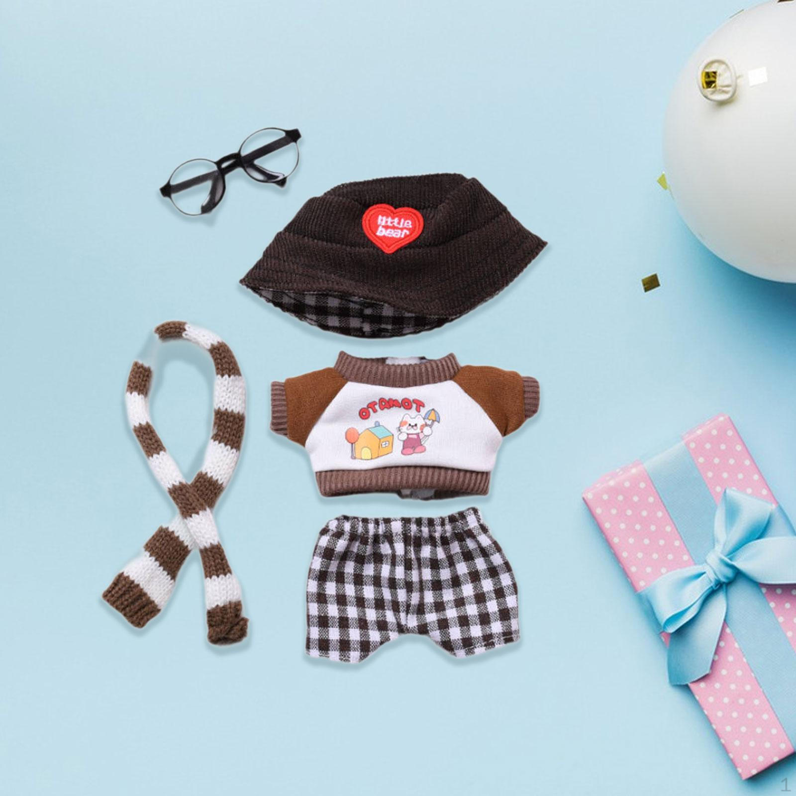 

Аксессуары для костюма для кукол ростом 17 см, комплект из топа и брюк для куклы scarf set Glasses