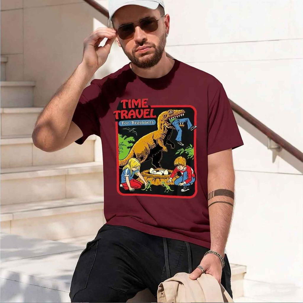 Time Travel For Beginners Graphic Print Tshirts Men Women Casual Tshirt D Gothic Streetwear Couples Tee Shirt 2026 New Model