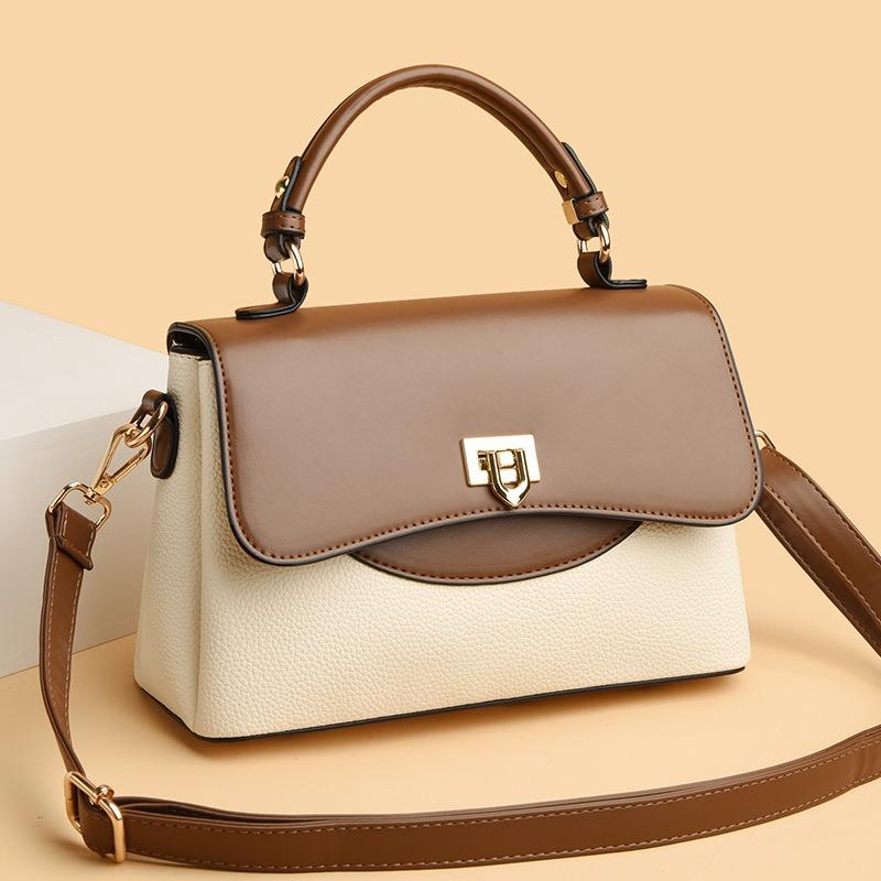 New Fashion All Match Color Handbag Trend Large Capacity Three Single Shoulder Crossbody Bag