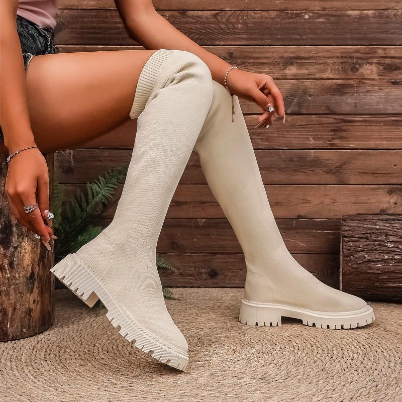 Fashion Over-the-knee Boots Women's 2025 New Platform Long-thigh Boots Heighten