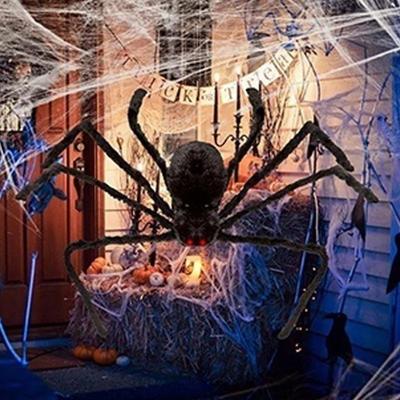 Halloween Große Plüschspinne Halloween Dekoration Party Requisiten Outdoor Große Spinne Dekoration Kammer Trick Einen Streich Große Spinne