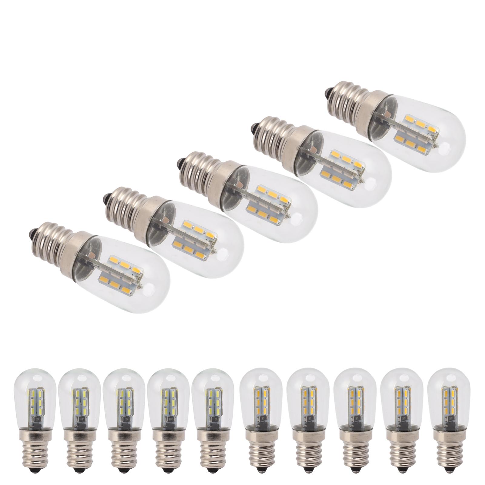 

E12 LED Bulb Low Power Consumption Easy Installation Wide Application 120V High Brightness Bead Lamp Bulbs for Fan warm light