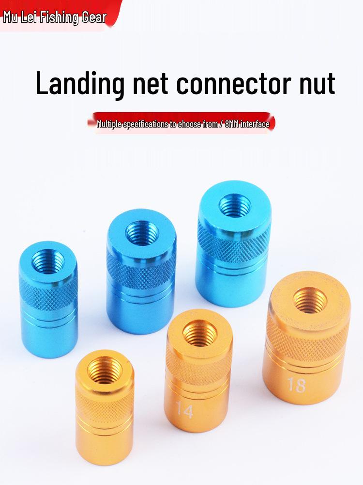 Adaptador Conector Universal para Red de Pesca, Mango de 8 mm con Reductor de Cabeza de 9-23 mm Rojo