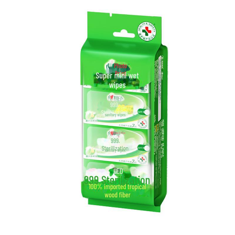 Xin Xiangyin Mini-Feuchttücher – 8 Packungen (56 Stück), Tragbare Sterilisations-Reisehandtücher, kostenloser Versand