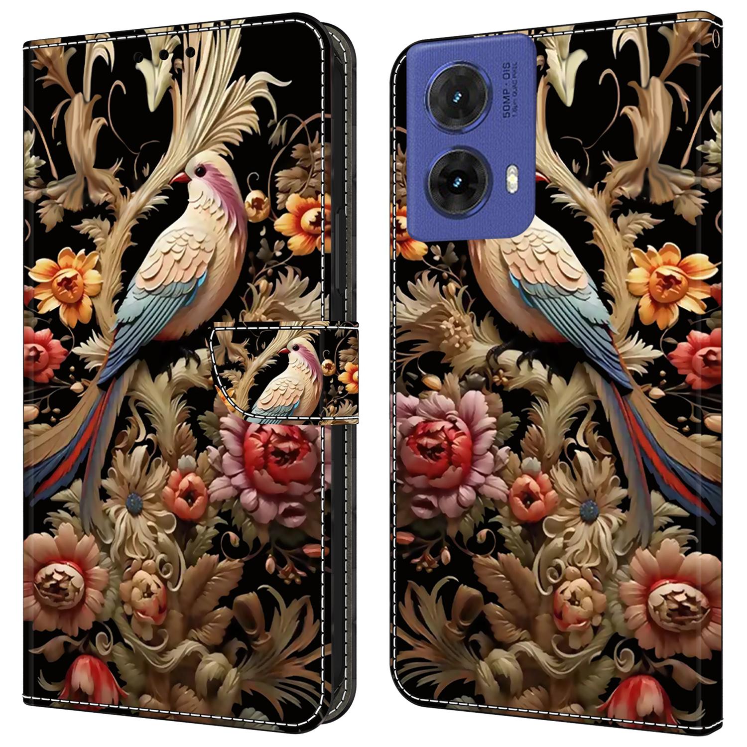 

Чехол-книжка из искусственной кожи для Motorola Moto G85 5G/S50 Neo 5G с подставкой G