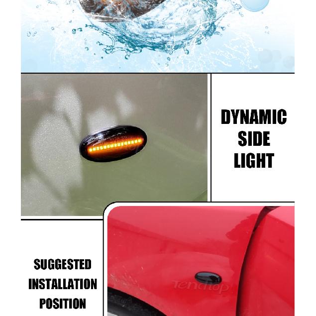 Indicator Lamp For Mazda 2 Demio DY DE 2003-2014 3 Alexa 5 Premacy Mazda 6 BT-50 Dynamic Led Side Marker Turn Signal LightTurn Signal 2