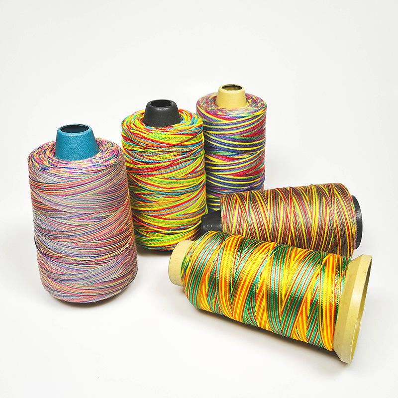 402 Colorful Variegated Sewing Machine Thread - Rainbow Cotton, Gradient Section-Dyed, Clothing Accessories In Stock