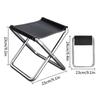 Outdoor Folding Chair Portable Fishing Chair Campin Stools Travel Hiking Lightweight Stools Picnic Accessories Collapsible