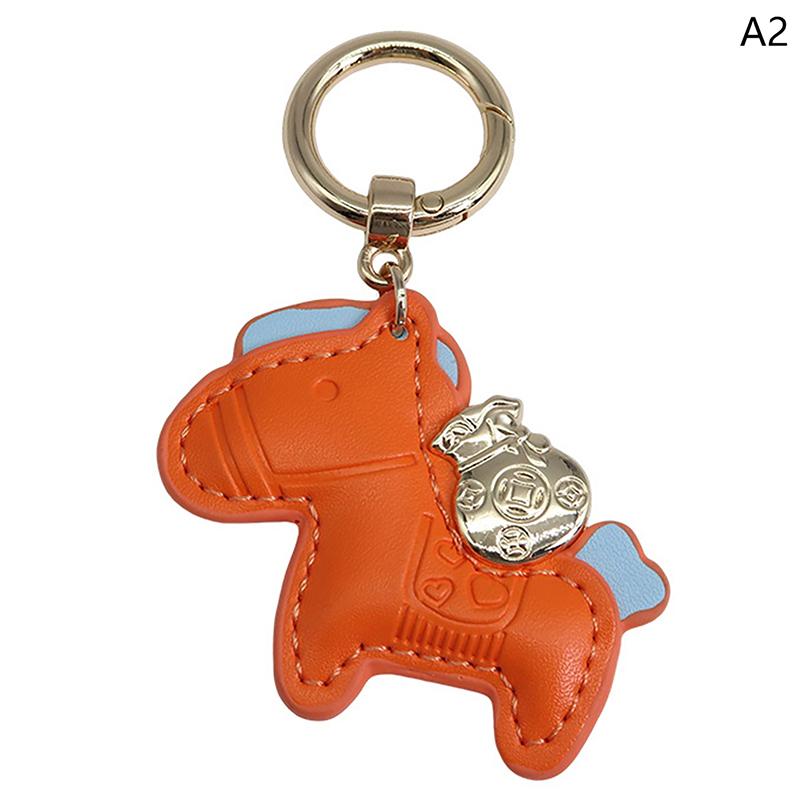 

Кожаные подвески сумка брелок мультяшные лошади брелок милые животные украшения аксессуары украшение подарок оранжевый
