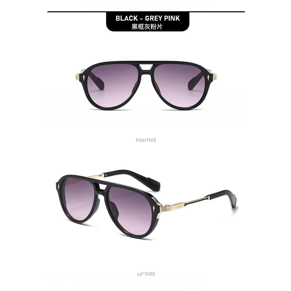 Fashionable Metal Sunglasses Party Gatherings Stage Performances Street Photography Fashion Wear Take UV Resistant Glasses
