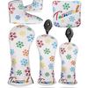 Select Plaza Snow Flower Golf Wood Cover for Drivers Utility and Putter Clubs Pin Includes Conversion Snow Flower Design Pin Headcover, (440cc,
