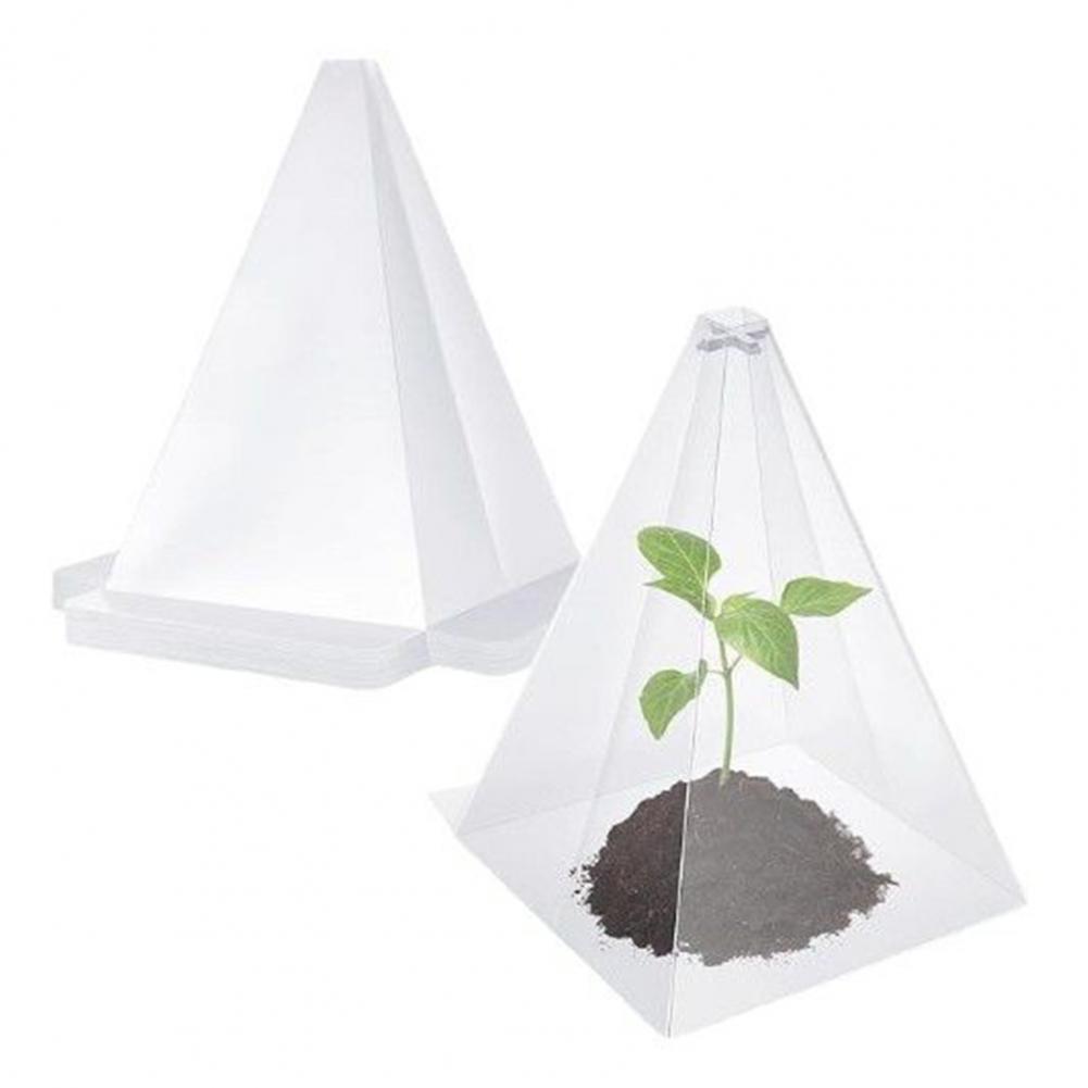 Pvc Plant Cover Garden Cloches for Plants Reusable Ventilated Plant Cloches with Metal Stakes Mini Greenhouse for Seedlings
