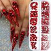 3D Nail Art Rhinestones 12-Grid Super-Shiny Flatback Rhinestones Decorative Nail Art Adhesive Multiple Shapes Diy Nail Designs
