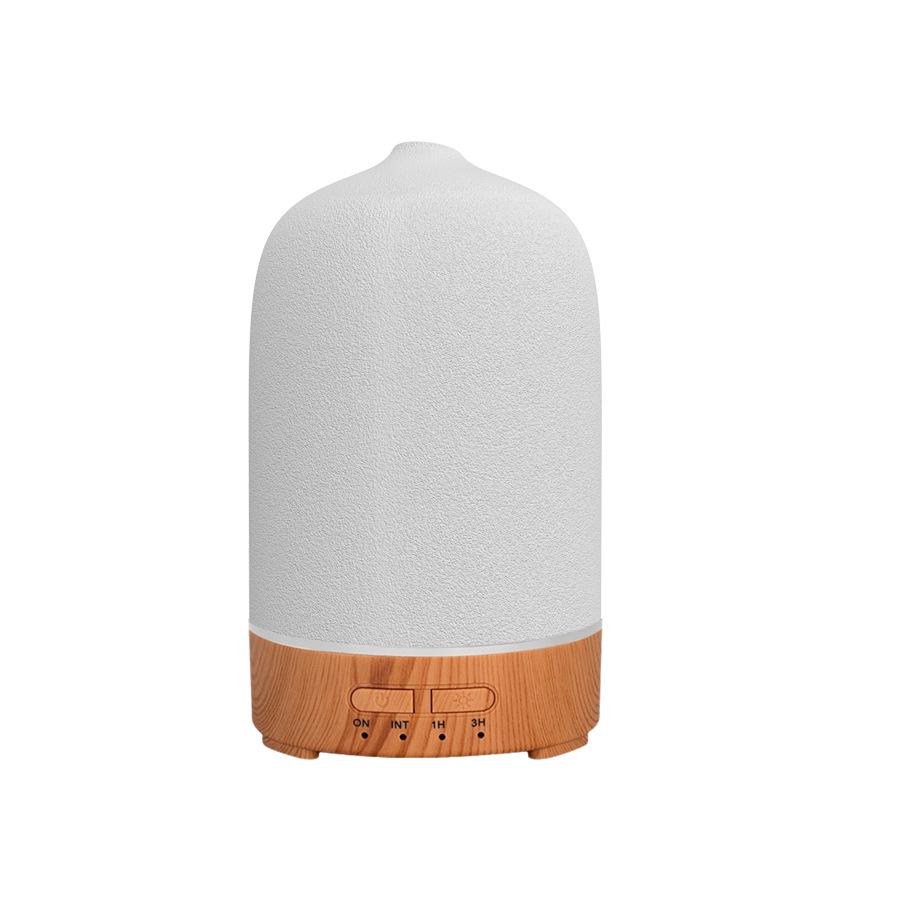 150ml USB Ceramic Aroma Diffuser & Humidifier with Timer, Silent Ultrasonic Mist, Essential Oil Compatible, 7 Color LED Lights