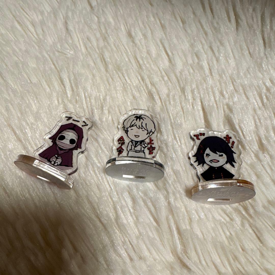 Used Tokyo Ghoul acrylic stand 3 piece set acrylic mini figure