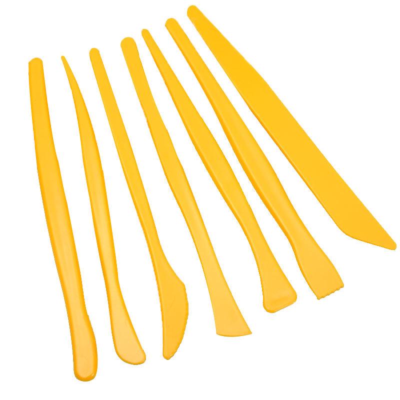 7-Piece Plastic Clay Carving Knife Set for Sculpture Art Supplies