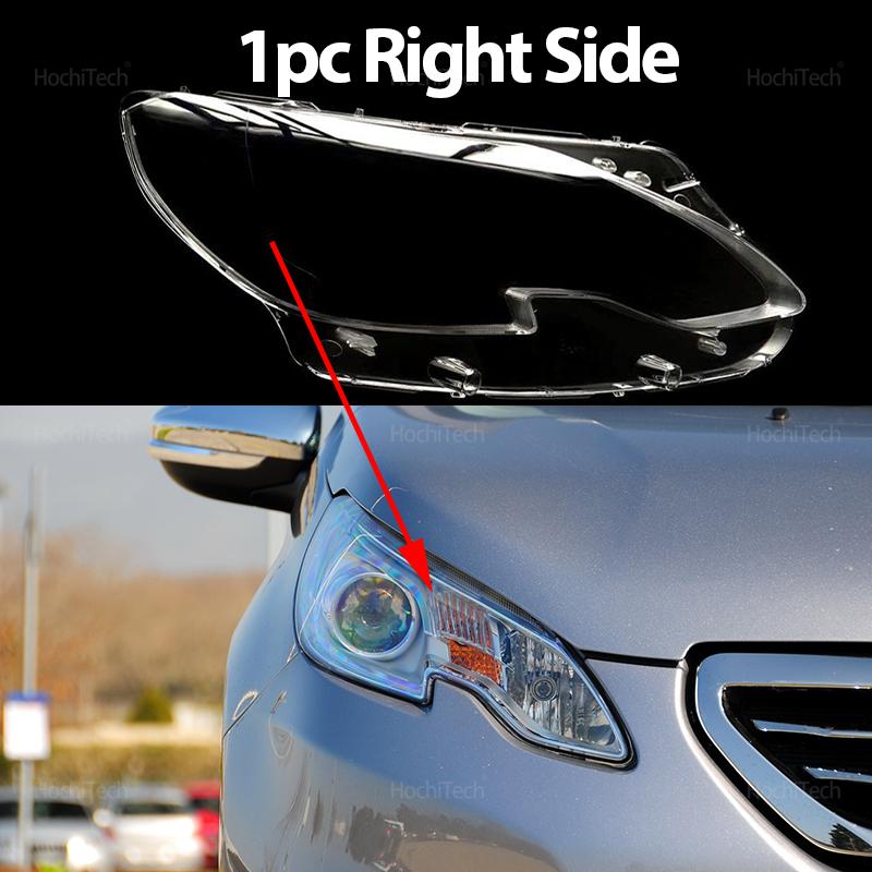 

For Peugeot 2008 A94 2014-2018 Headlight Cover Car Headlamp Lens Glass Replacement Front Lamp Shade Auto Shell 2015 2016 2017