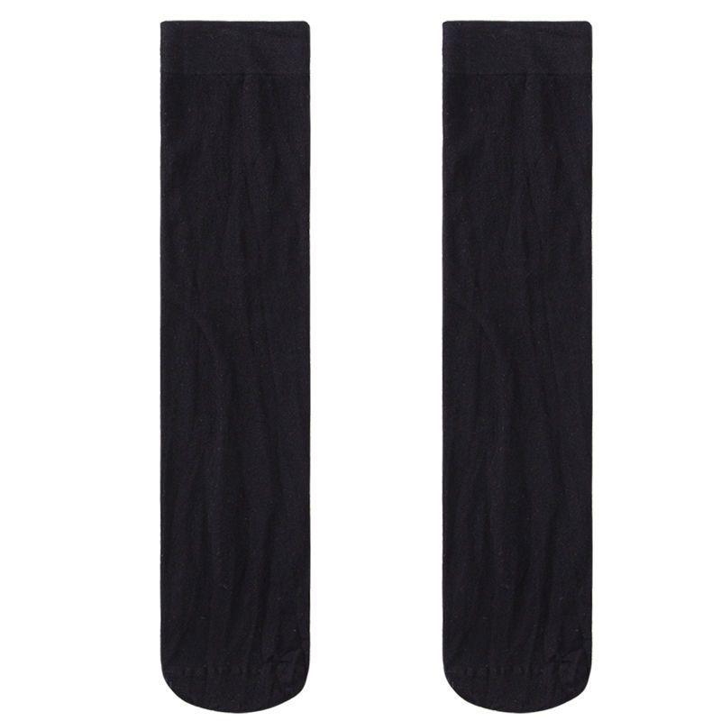 Komancon Sexy Ultra-Thin Black Lace Stockings - Women's High Long One-Piece Lingerie Socks
