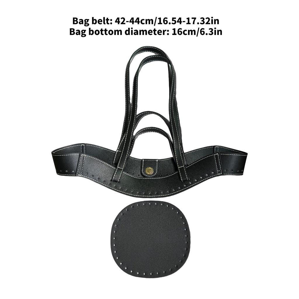 DIY Bag Making Supplies,Leather Handbag Making Kits PU Leather Bag Bottom Shaper Bag Handle for Crochet Handbag