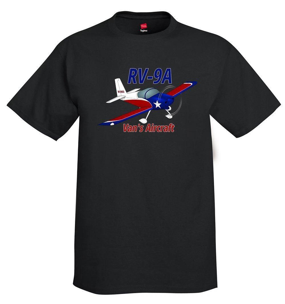 Van s Aircraft RV-9A (Red/Blue) Airplane T-Shirt - Personalized with Your N# XL