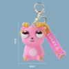 Simulation Dragon Burst Eye Dragon Keychain Cartoon Animal Novelty Doll Pop-eyed Dragon Pendant Funny Creative