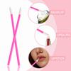 100 PCS Lip Brush, Disposable Lip Brushes Lip Gloss Applicators Lipstick Gloss Wands Applicator Perfect Makeup Tool Kits(Rose Pink)
